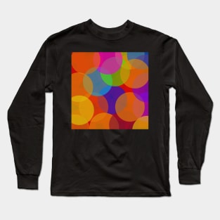 bright colorful pop art pattern Long Sleeve T-Shirt